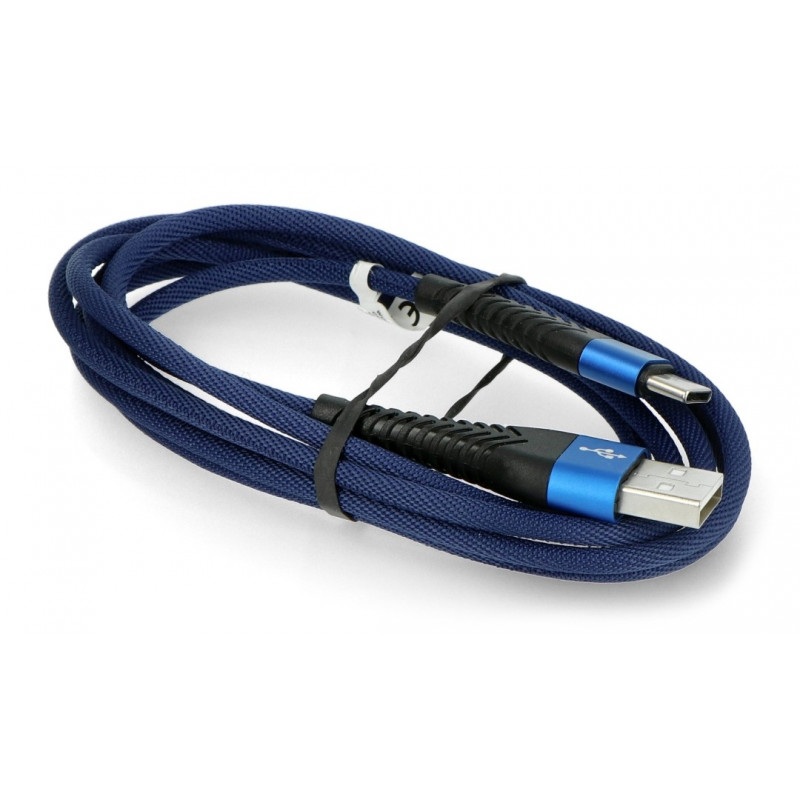 Przewód eXtreme Spider USB A - USB C - 1,5m - niebieski