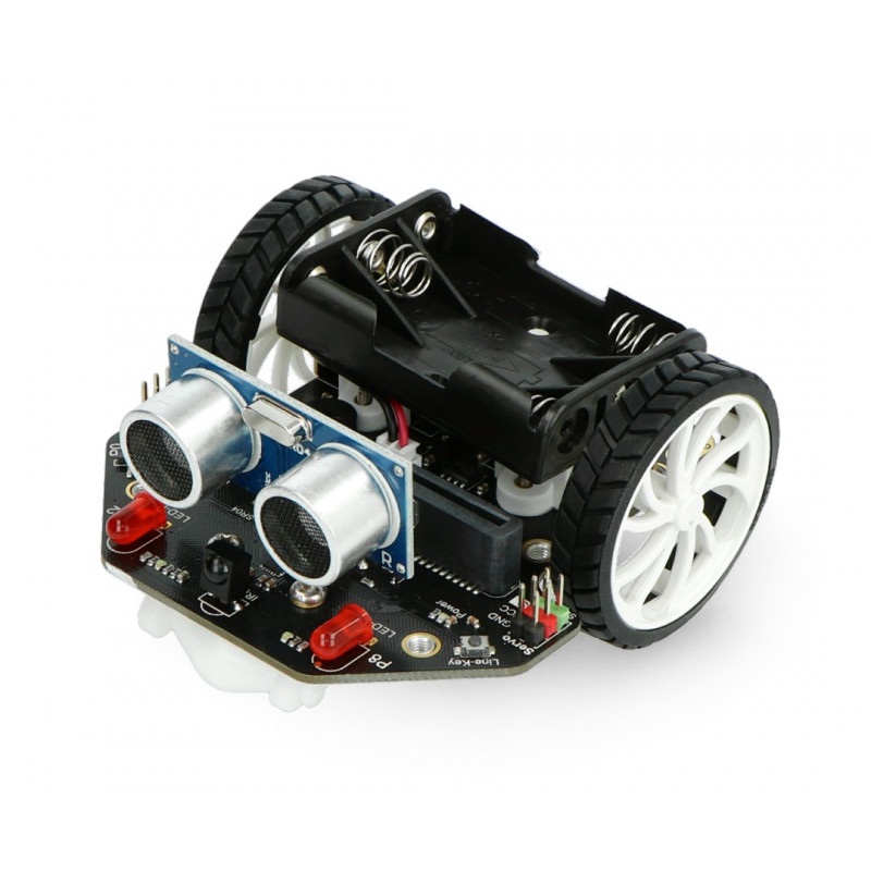 micro:Maqueen z mechaniczną ładowarką - platforma robota dla micro:bit - DFRobot ROB0156-L-1