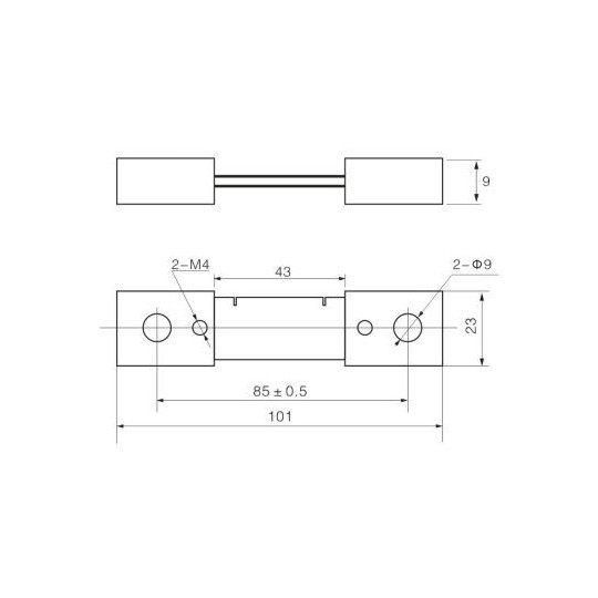 Вимірювальний шунт 100A/60mV