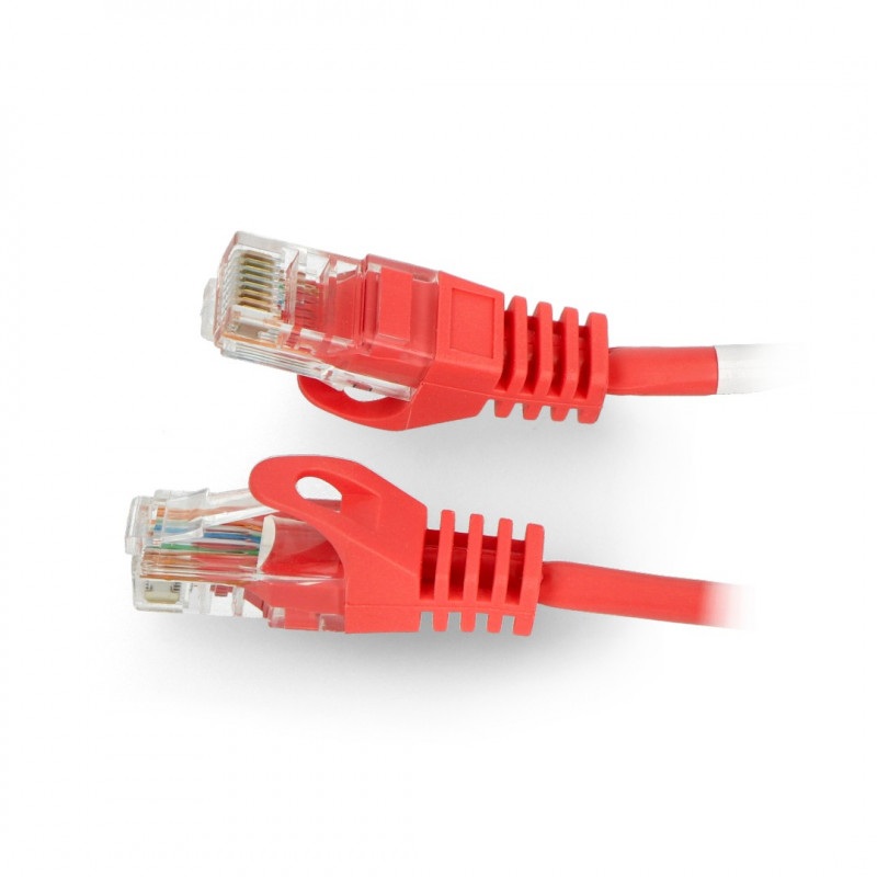Przewód sieciowy Lanberg Ethernet Patchcord UTP 5e 30m - czerwony