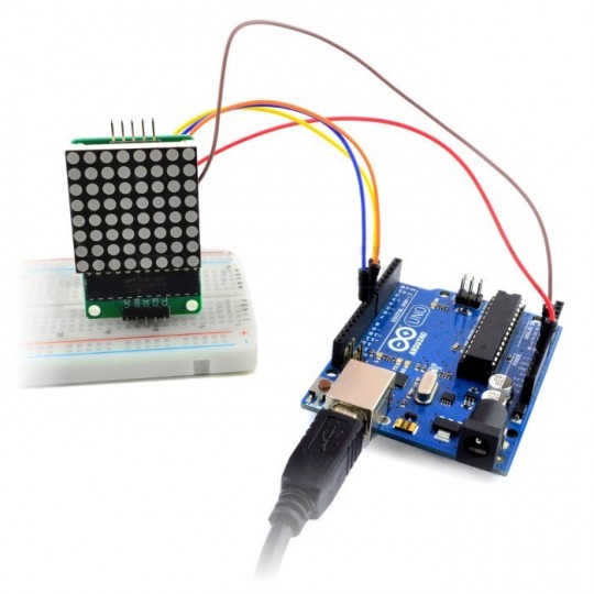 Світлодіодна матриця 8x8 + драйвер MAX7219 - мала 32x32 мм