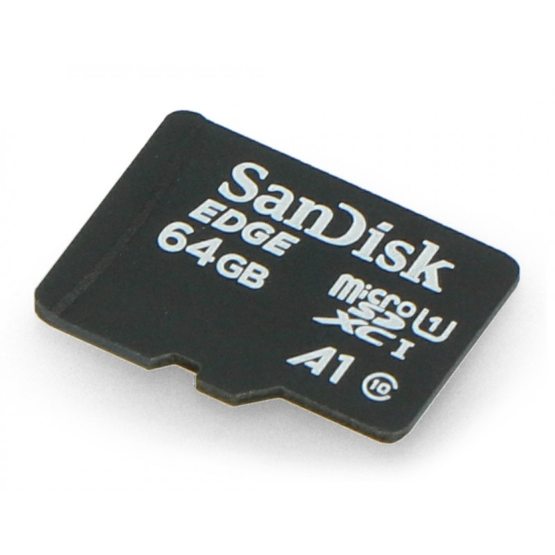 Karta pamięci SanDisk microSD 64GB 80MB/s klasa 10 + system Raspbian NOOBs dla Raspberry Pi 4B/3B+/3B/2B