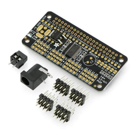 Сервопривід Bonnet - 16-канальний I2C ШІМ-контролер для Raspberry Pi - Adafruit 3416