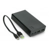 Mobilna Bateria PowerBank Green Cell PowerPlay20 20000mAh 2x USB Ultra Charge oraz 2x USB C - czarny - zdjęcie 3