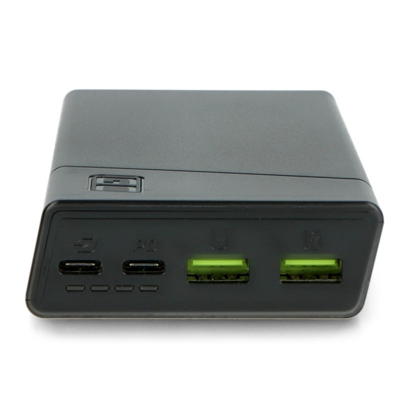 Mobilna Bateria PowerBank Green Cell PowerPlay20 20000mAh 2x USB Ultra Charge oraz 2x USB C - czarny