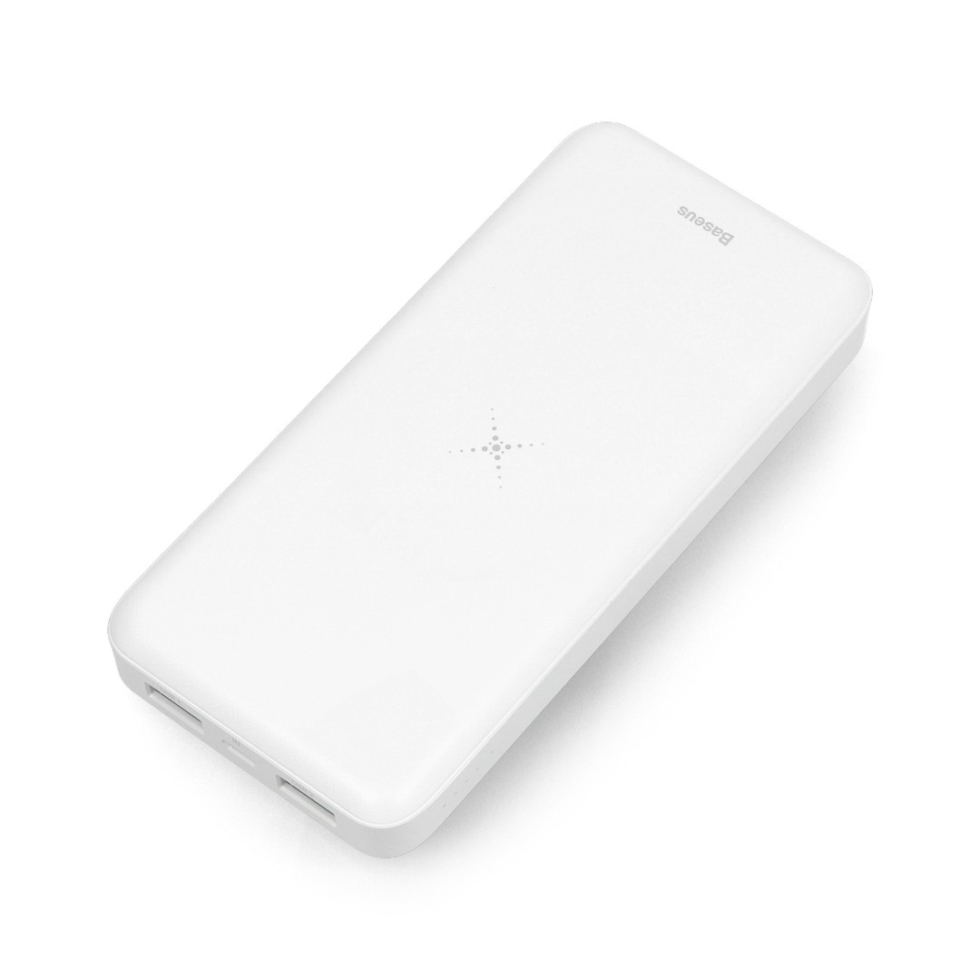 Mobilna bateria PowerBank Baseus 10000mAh WRLS Charger - biały