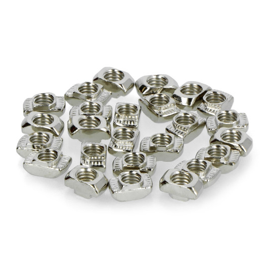 Т-подібна гайка M5 з молотковим кріпленням - 25 шт.