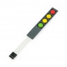 Membrane Switch Keypad 4 Key red/yellow/yellow/green - zdjęcie 1