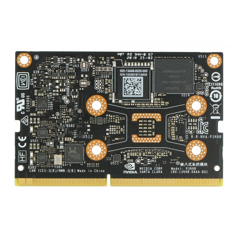 NVIDIA Jetson Nano SoM - Nvidia Maxwell, Cortex-A57 Quad-Core 1,43GHz + 4GB RAM + 16GB eMMC