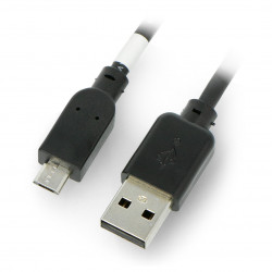 Przewód microUSB B - A 2.0 Hi-Speed Goobay czarny - 0,6 m