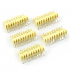 Złącze raster 2,54mm - wtyk kątowy 10-pinowy - 5szt.