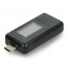 USB tester Keweisi KWS-1802C miernik prądu i napięcia z portu USB C - czarny - zdjęcie 6