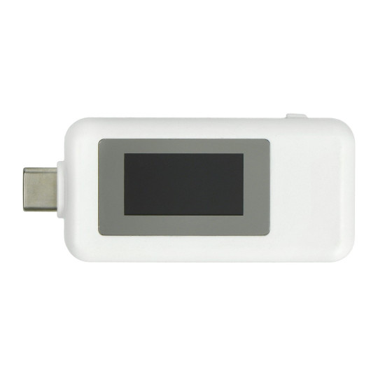 USB-тестер Keweisi KWS-1802C вимірювач струму та напруги з портом USB C - білий