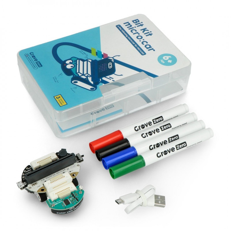 Grove Zero Bit Kit micro:Car - Zestaw elementów łączonych magnetycznie - 3 moduły