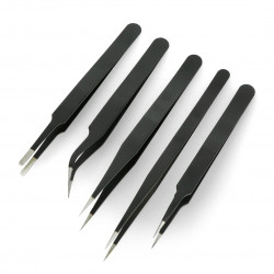 Zestaw pęset antystatycznych Yihua - 5szt.