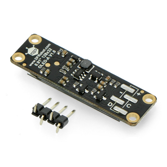 Монохромний графічний OLED-дисплей 0,91 дюйма, 128x32 пікселів, I2C з мікросхемою - DFRobot DFR0647