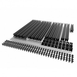 Profile do budowy drukarki 3D Hypercube czarne