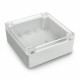 Obudowa plastikowa Kradex ZP150.150.60 JD PC z uszczelką i mosiężnymi tulejkami IP67 - 150x150x60mm jasna Obudowa plastikowa Kradex ZP150.150.60 JD PC z uszczelką i mosiężnymi tulejkami IP67 - 150x150x60mm jasna