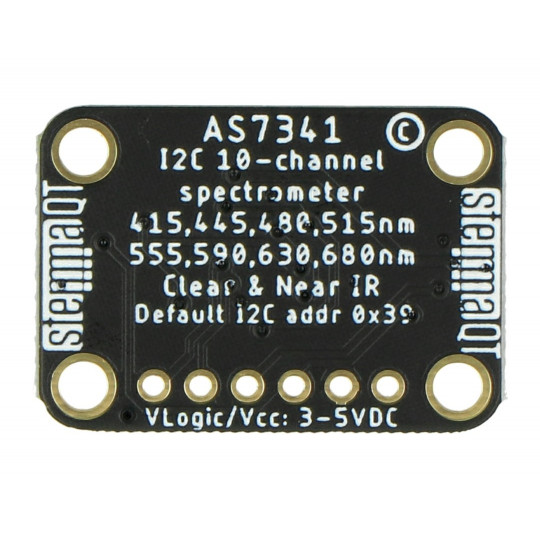 AS7341 - 10-канальний Qwiic/I2C датчик видимого світла/кольорового спектру - Adafruit 4698