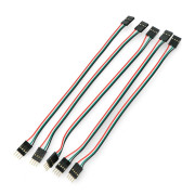 Przewód taśmowy  żeńsko-męski 4pin - 20cm