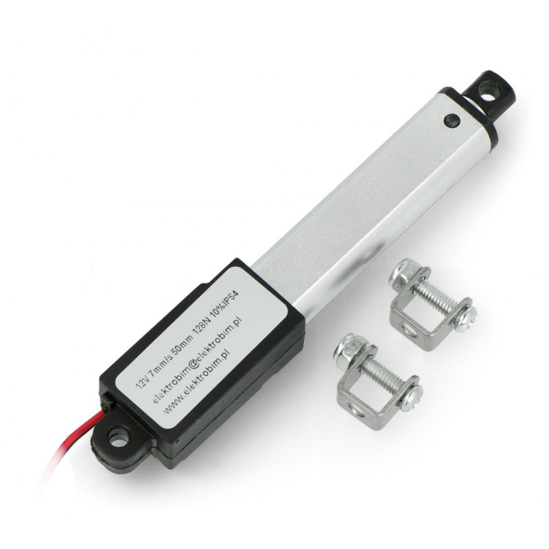 Siłownik elektryczny LD1 128N 7m/s 12V - wysuw 5 cm