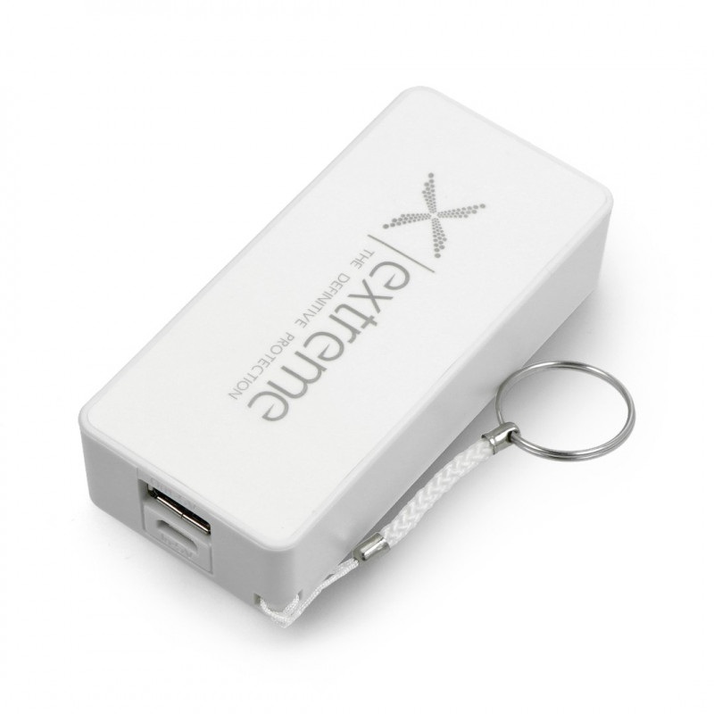 Mobilna bateria PowerBank Extreme Quark XL 5000mAh - biały