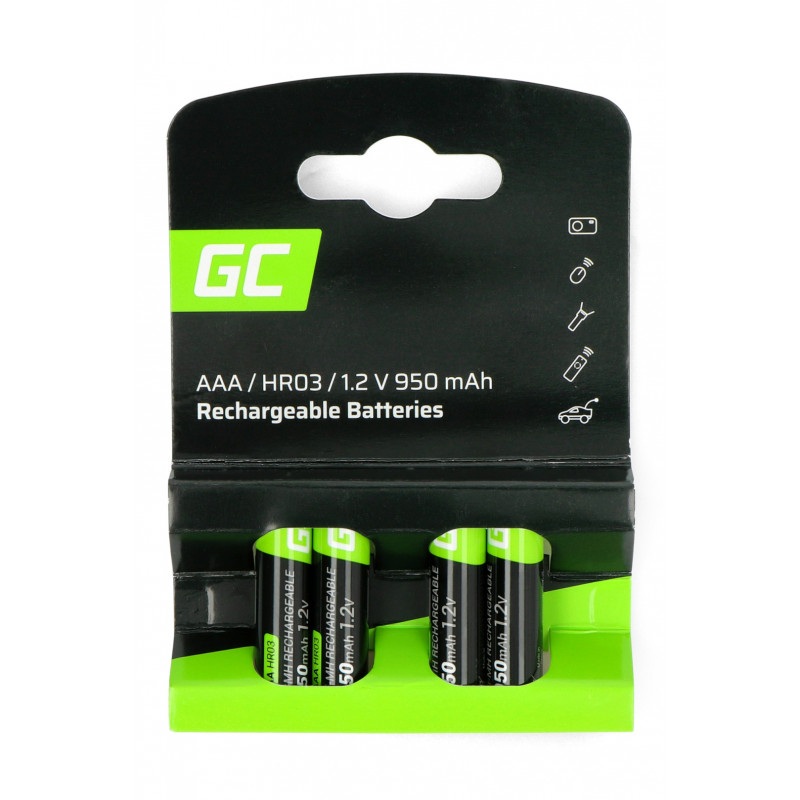 Akumulator Green Cell HR03 AAA Ni-MH 950mAh - 4szt.