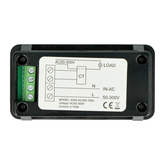 Вольтметр KWS-A300 з трансформатором струму - 50-30 В/100 А