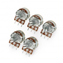 Potencjometr obrotowy 10 kOm liniowy 1/8 W