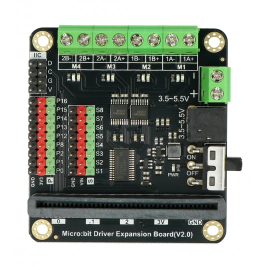 DFRobot - Чотириканальний контролер двигуна 5,5 В/1,5 А для BBC micro:bit