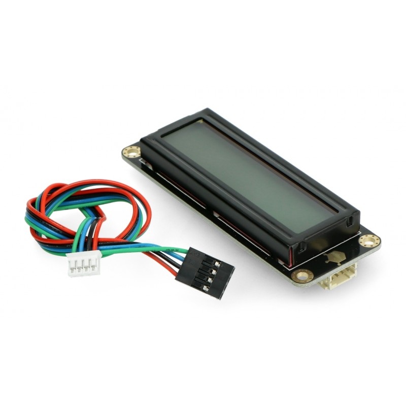 DFRobot Gravity - wyświetlacz LCD 2x16 I2C - szary - dla Arduino
