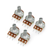 Potencjometr obrotowy 10 kOm logarytmiczny 1/8 W