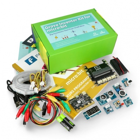 Zestaw micro:bit Grove Inventor Kit - zestaw wynalazcy dla dzieci (moduły + micro:bit + kurs FORBOT + książka)