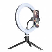 Lampa pierścieniowa RING 26 cm z mini statywem -