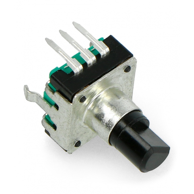 Enkoder z przyciskiem 24 impulsy 15mm - EC12 pionowy