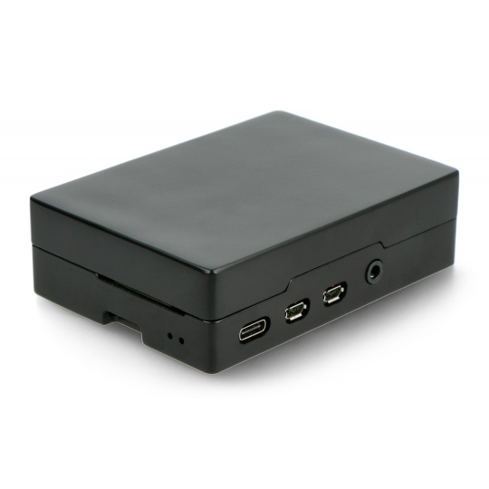 Корпус для Raspberry Pi 4B - алюминиевый - черный
