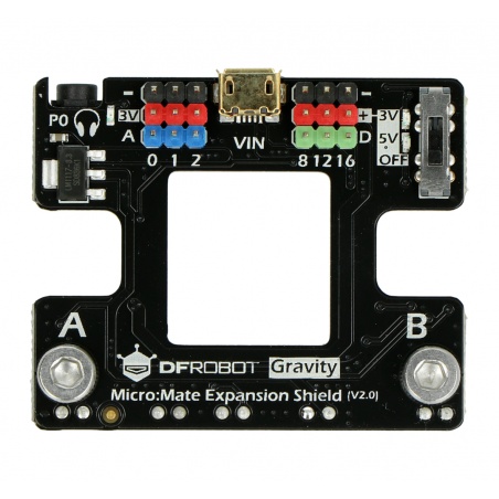 Micro:Mate - płytka rozszerzeń dla micro:bit - kompatybilna z Gravity Micro:Mate - płytka rozszerzeń dla micro:bit - kompatybilna z Gravity