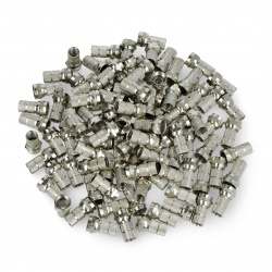 Wtyk SAT F RG6U/6,5mm - miedziany -100szt.