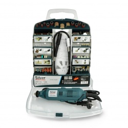 Miniwiertarka MG01 z akcesoriami - 300 elementów