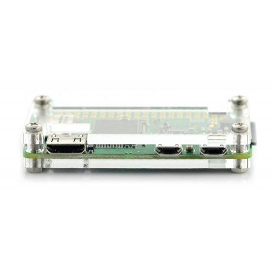 Корпус Raspberry Pi Zero - флуоресцентний відкритий - прозорий