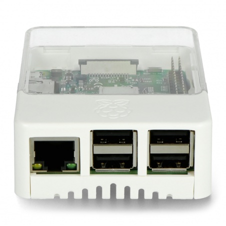 Obudowa Raspberry Pi Model 3B+/3B/2B Style Enclosure - biała Obudowa Raspberry Pi Model 3B+/3B/2B Style Enclosure - biała