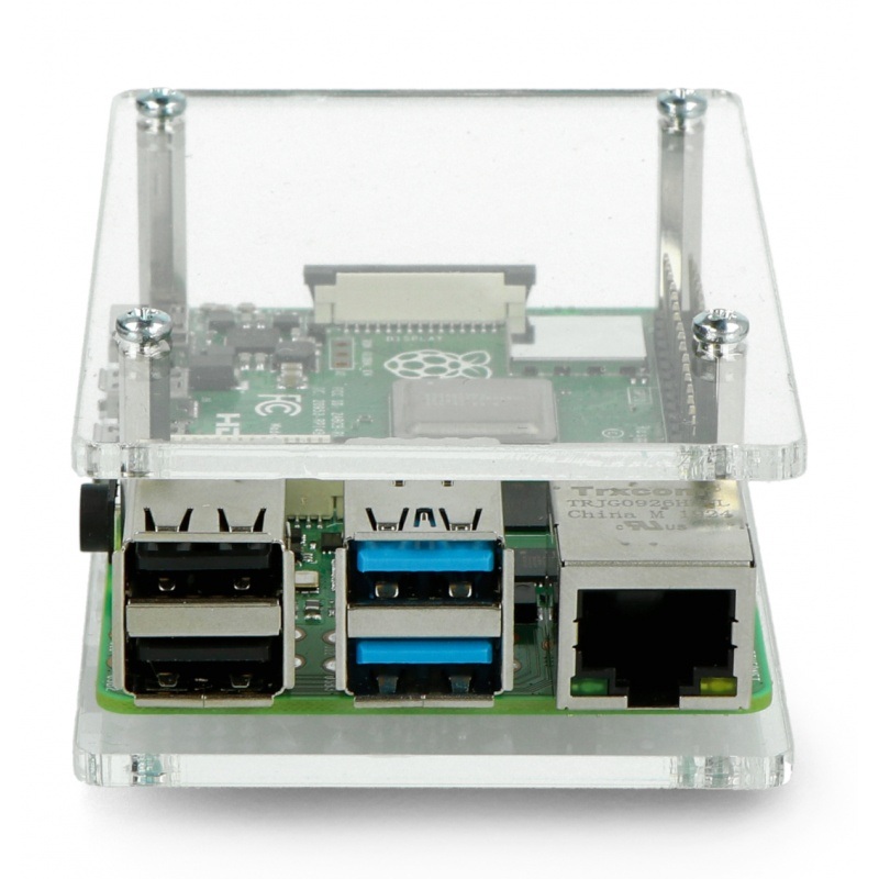 Obudowa Raspberry Pi Model 3/2/B+ - przezroczysta otwarta