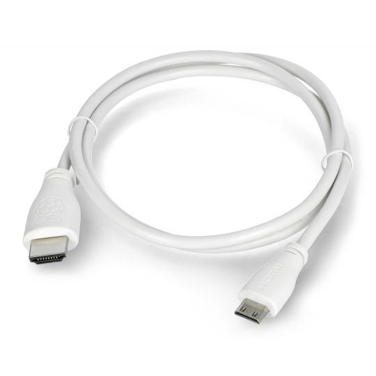 Оригінальний кабель miniHDMI - HDMI для Raspberry Pi Zero - 1 м