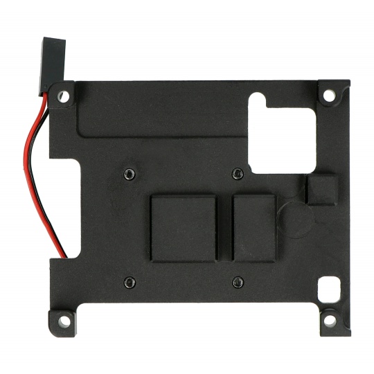 Корпус-радіатор + вентилятор - Сплавний радіатор для Raspberry Pi 4B - алюмінієвий - чорний