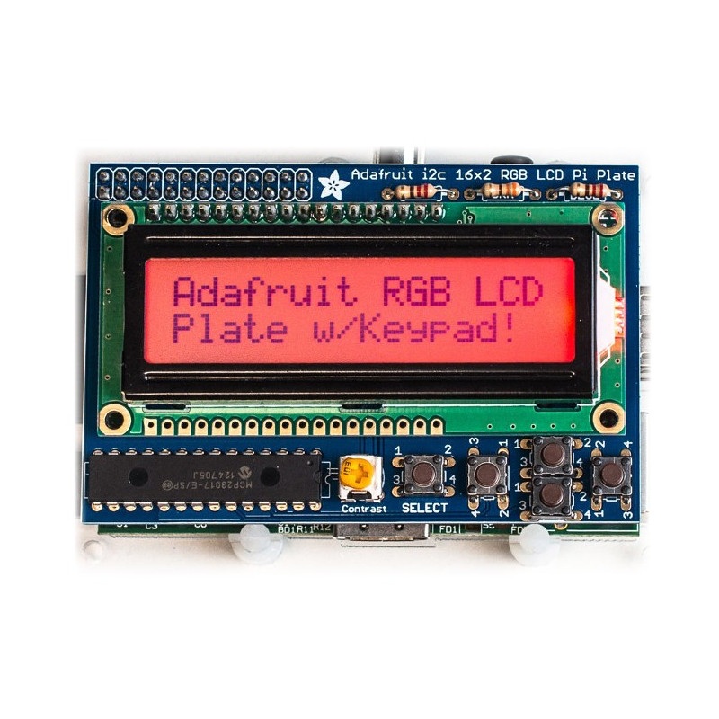 RGB pozytyw 2x16 LCD + klawiatura Kit dla Raspberry Pi -