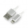 Przewód silikonowy USB A - Lightning do iPhone / iPad / iPod - 1m - zdjęcie 1