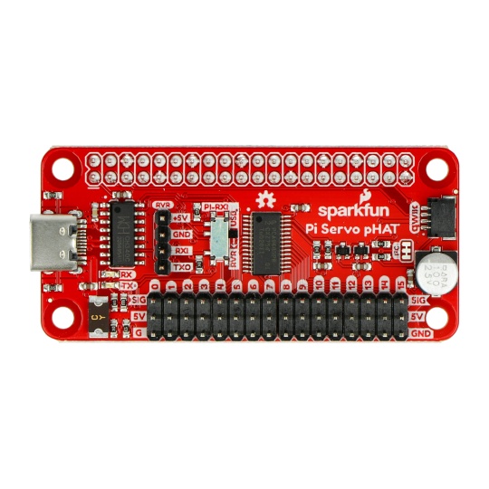 Servo pHAT - 16-канальний I2C ШІМ-контролер для Raspberry Pi - SparkFun DEV-15316