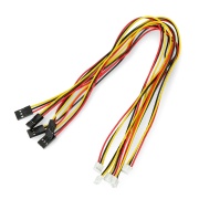 Przewód, przejściówka 3x1 JST raster 2mm - BLS raster 2,54mm - 5szt.