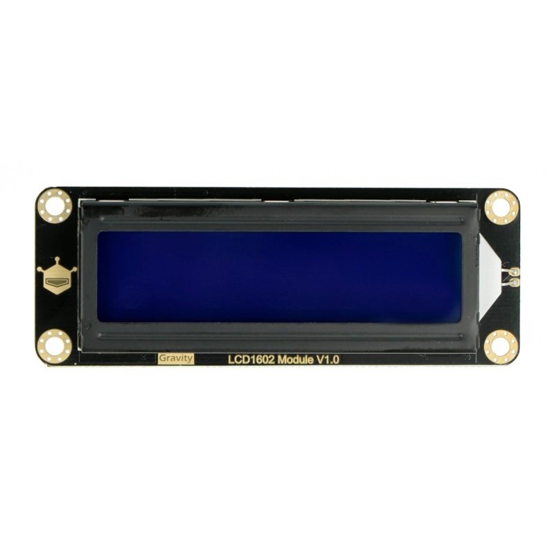 DFRobot Gravity - wyświetlacz LCD 2x16 I2C - niebieski