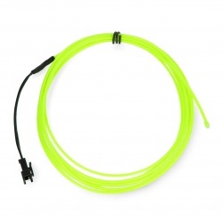 EL Wire - Przewód elektroluminescencyjny 2,5m - zielony